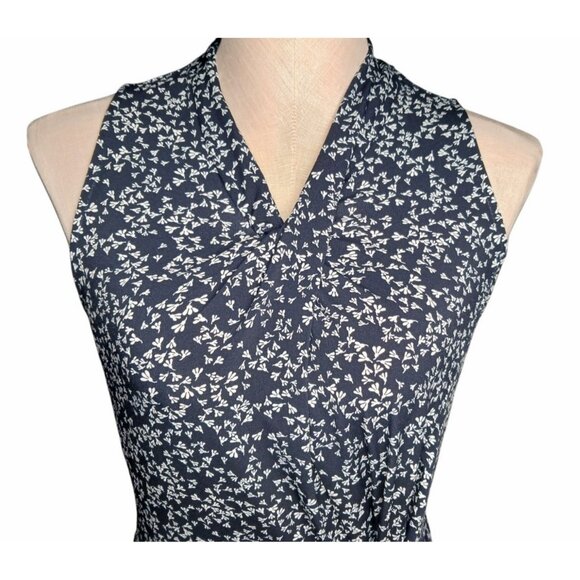 NWT Lark & Ro Women’s Sleeveless Size 2 Dress Floral Midi Faux Wrap Crossover - Picture 6 of 11